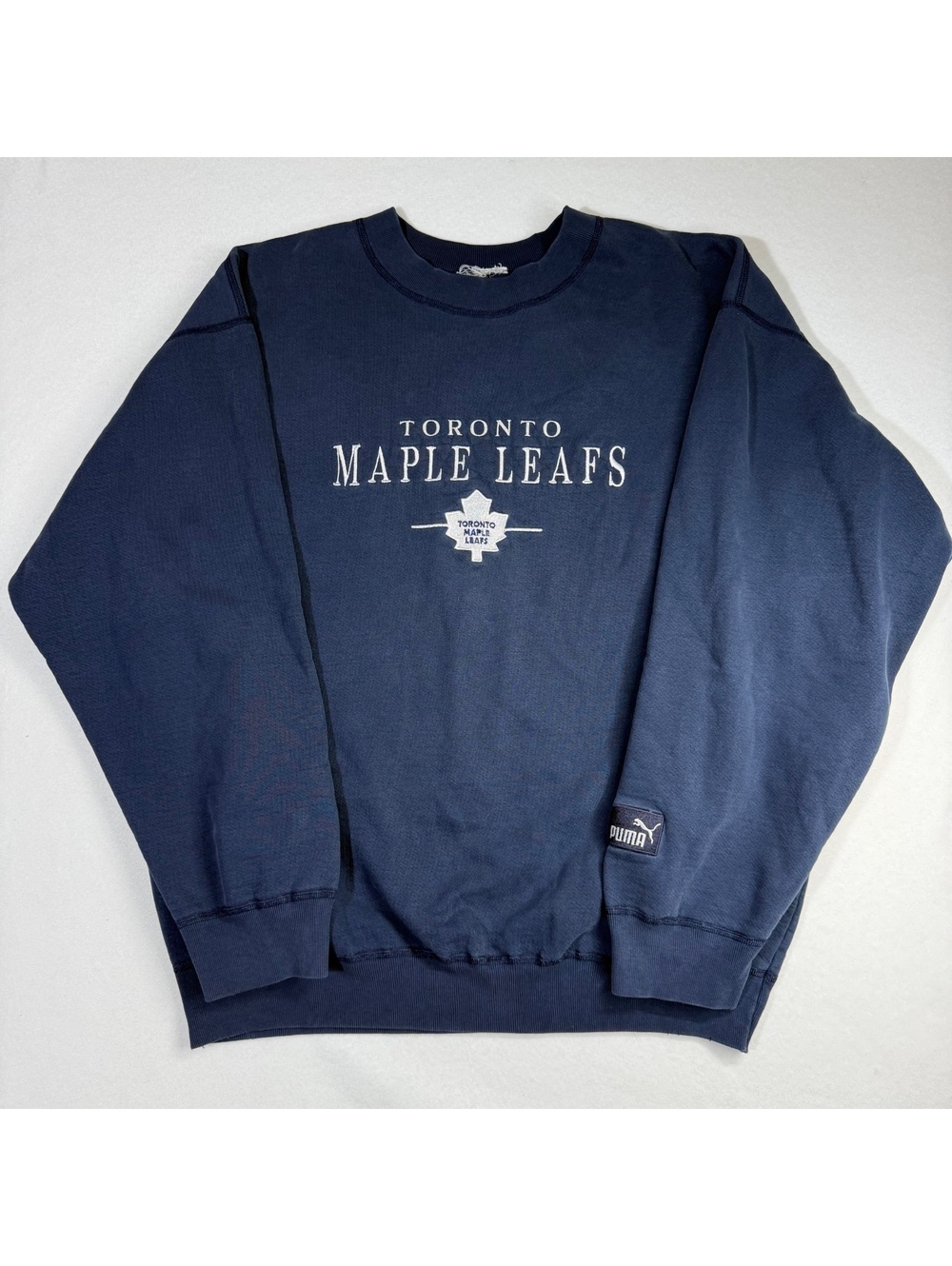 Vintage 90's Puma Toronto Maple Leafs Crewneck
